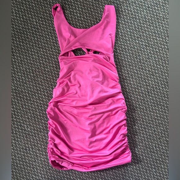Pink Ruched Dress - Picture 1 of 4